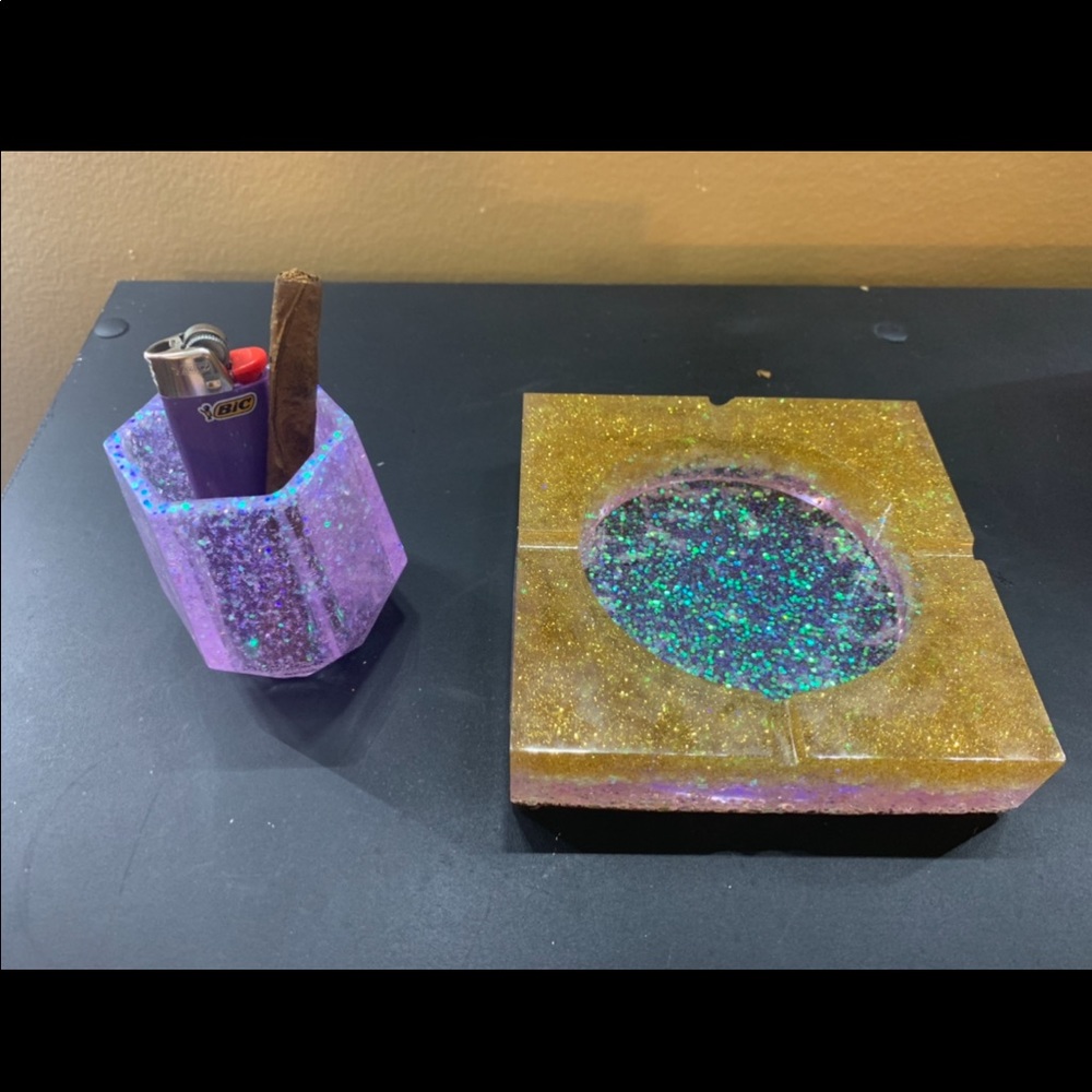 Ashtray and Mini Vase